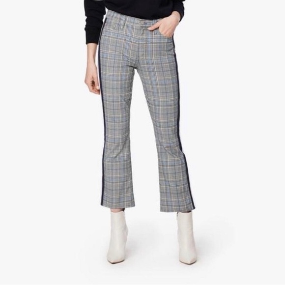 MOTHER The Insider Plaid Ankle Jean in Happy People Read and Drink